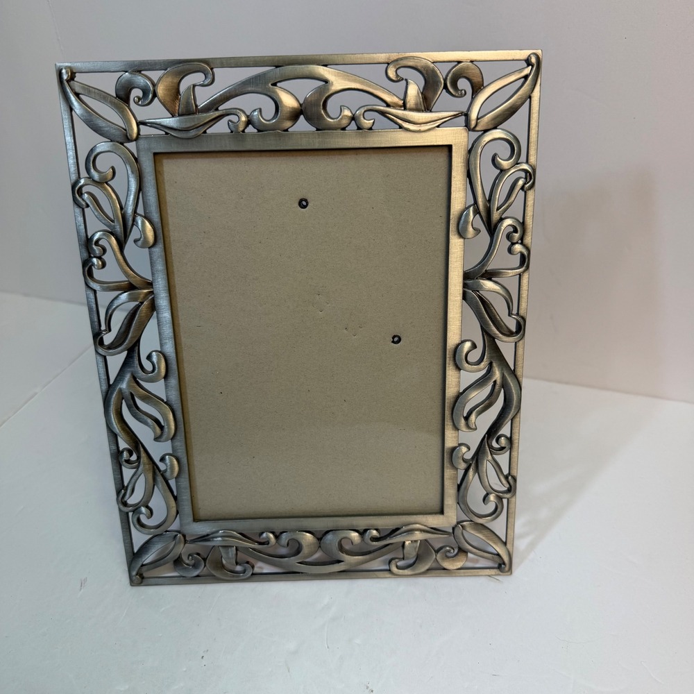 Six Trees Parker Pewter 5x7 Picture Frame Ornate Scroll Filigree AF70257